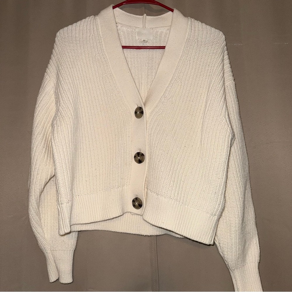 H&M Off-White Knit Women's Cardigan